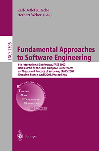 Stock image for Fundamental Approaches to Software Engineering: 5th International Conference, FASE 2002, Held as Par for sale by medimops