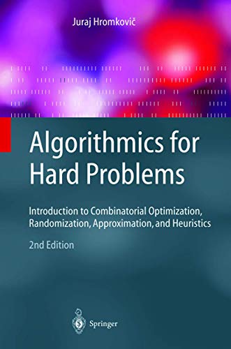 Imagen de archivo de Algorithmics for Hard Problems: Introduction to Combinatorial Optimization, Randomization, Approximation, and Heuristics a la venta por suspiratio - online bcherstube