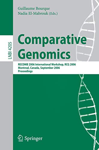 9783540445296: Comparative Genomics: RECOMB 2006 International Workshop