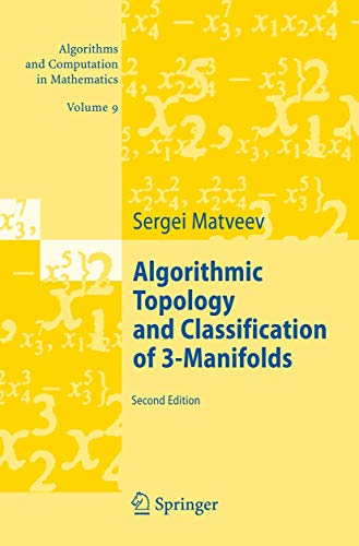Algorithmic Topology and Classification of 3-Manifolds - Sergei Matveev