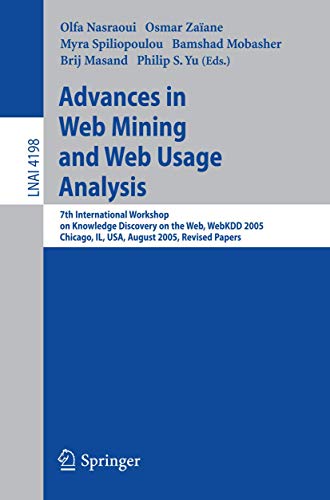 Beispielbild fr Advances In Web Mining And Web Usage Analysis zum Verkauf von Basi6 International