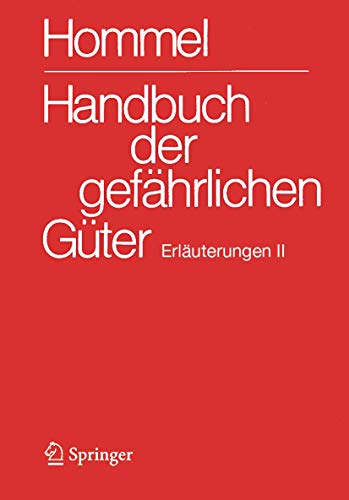 Beispielbild fr Handbuch der gefhrlichen Gter. Erluterungen II. Austauschlieferung, Dezember 2005. zum Verkauf von Gast & Hoyer GmbH