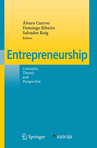 9783540485421: Entrepreneurship: Concepts, Theory and Perspective