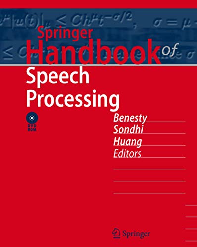 Beispielbild fr Springer Handbook of Speech Processing zum Verkauf von Moe's Books