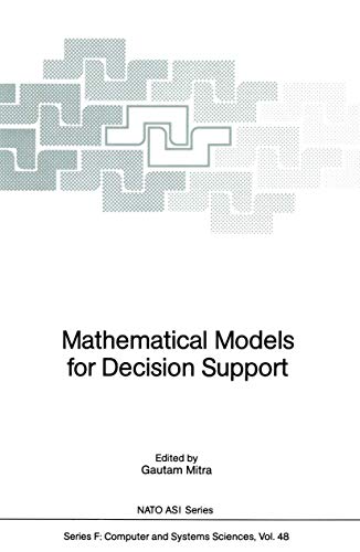 Stock image for Mathematical Models for Decision Support (Nato ASI Subseries F:) for sale by GuthrieBooks