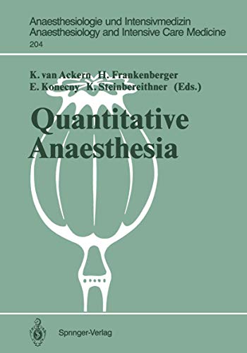 Quantitative Anaesthesia - Low Flow and Closed Circuit. Anaesthesiologie und Intensivmedizin, 204