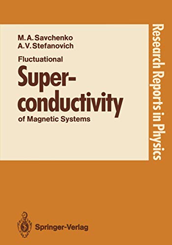 Imagen de archivo de Fluctuational Superconductivity of Magnetic Systems (Research Reports in Physics) a la venta por HPB-Red