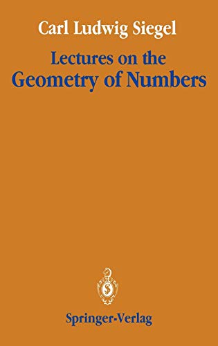 9783540506294: Lectures on the Geometry of Numbers