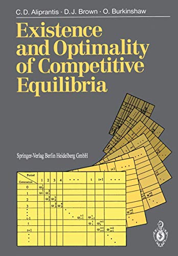 Beispielbild fr Existence and Optimality of Competitive Equilibria zum Verkauf von Ammareal