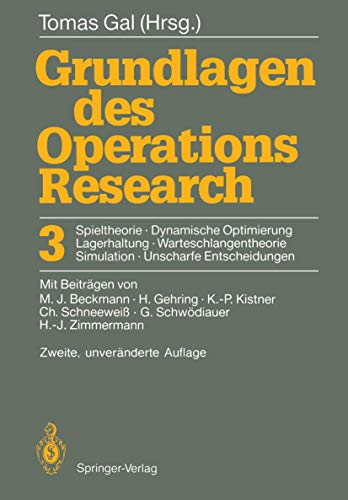 Grundlagen des Operations-Research 3.