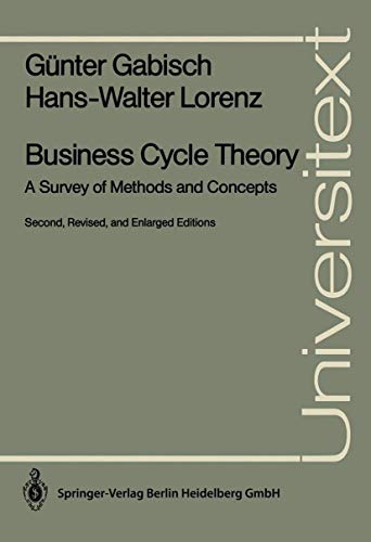 Stock image for Business Cycle Theory : A Survey of Methods and Concepts for sale by Better World Books: West