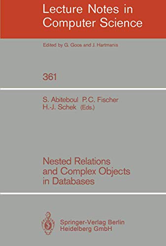 Stock image for Nested Relations and Complex Objects in Databases for sale by Ammareal