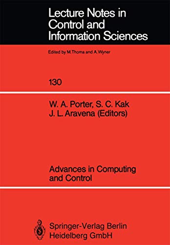 9783540514251: Advances in Computing and Control (Lecture Notes in Control and Information Sciences): 130