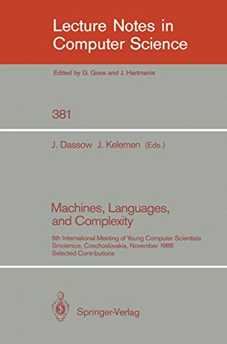 Beispielbild fr Algorithms and Data Structures: Workshop WADS '89 Ottawa, Canada, August 17-19, 1989 Proceedings (Lecture Notes in Computer Science 382) zum Verkauf von PsychoBabel & Skoob Books