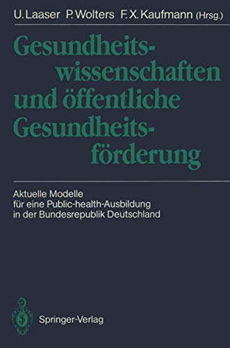 Beispielbild fr Gesundheitswissenschaften und offentliche Gesundheitsforderung zum Verkauf von Chiron Media