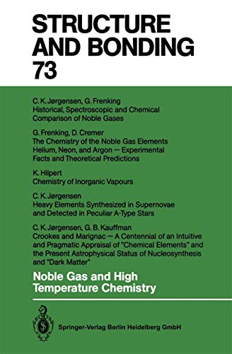 Imagen de archivo de Noble Gas and High Temperature Chemistry a la venta por Buchpark