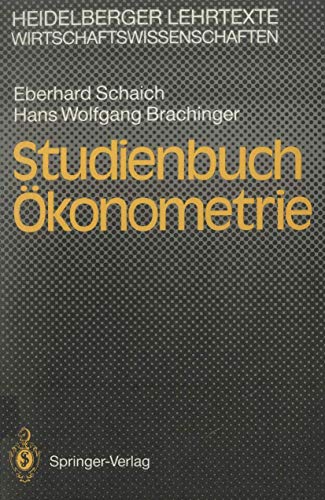 9783540521990: Studienbuch konometrie (Heidelberger Lehrtexte Wirtschaftswissenschaften) (German Edition)