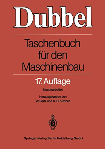 Stock image for Dubbel - Taschenbuch fr den Maschinenbau 17.Auflage for sale by medimops