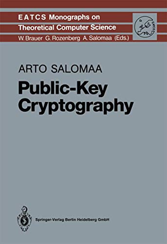 9783540528319: Public-key cryptography (EATCS monographs on theoretical computer science)
