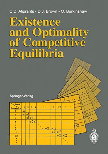 Beispielbild fr Existence And Optimality Of Competitive Equilibria zum Verkauf von Romtrade Corp.