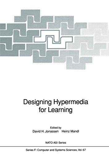 Beispielbild fr Designing Hypermedia for Learning zum Verkauf von Ammareal