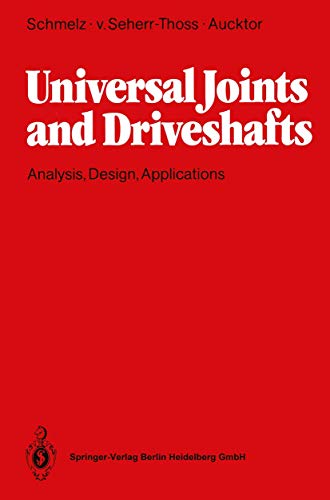 9783540533146: Universal Joints and Driveshafts: Analysis, Design, Applications