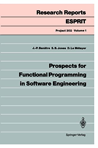 Beispielbild fr Prospects for Functional Programming in Software Engineering zum Verkauf von Ammareal