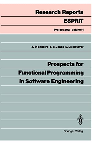 Imagen de archivo de Prospects for Functional Programming in Software Engineering a la venta por Ammareal