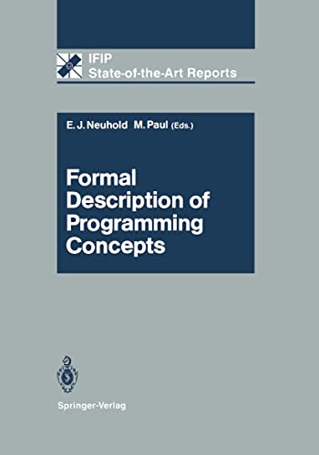 9783540539612: Formal Description of Programming Concepts