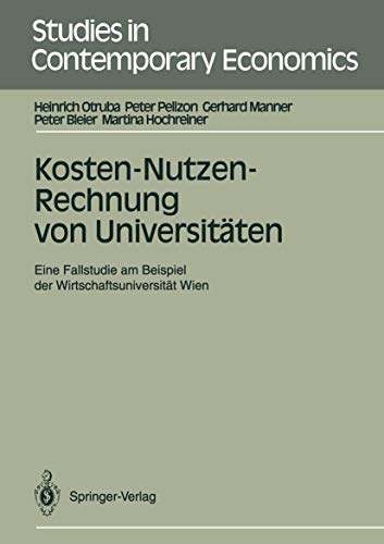 Stock image for Kosten-Nutzen-Rechnung von Universitaten for sale by Chiron Media