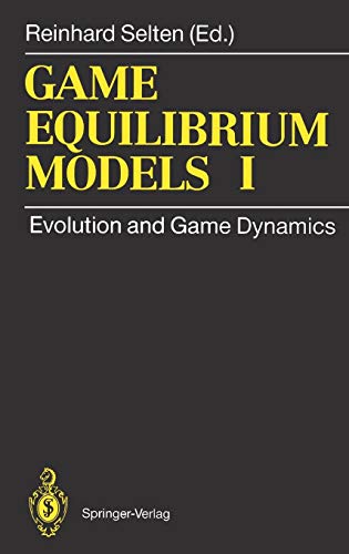 9783540542254: Game Equilibrium Models I: Evolution and Game Dynamics