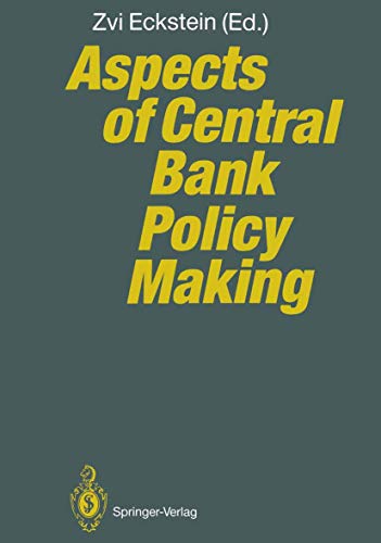 9783540542810: Aspects of Central Bank Policy Making