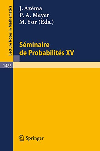 Imagen de archivo de Seminaire de Probabilites XXV (Lecture Notes in Mathematics) (French and English Edition) a la venta por Books From California