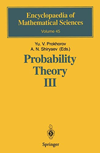 Stock image for Probability Theory III: Stochastic Calculus (Encyclopaedia of Mathematical Sciences, 45) for sale by Zubal-Books, Since 1961