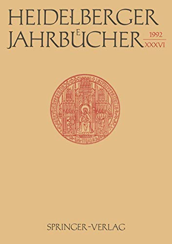 Heidelberger JahrbÃ¼cher - Wiehl; Reiner