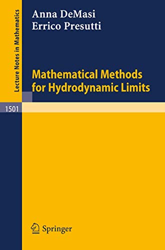 Stock image for Mathematical Methods for Hydrodynamic Limits for sale by Chiron Media