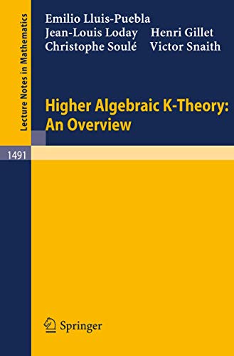 9783540550075: Higher Algebraic K-Theory: An Overview: 1491