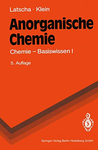 9783540550969: Anorganische Chemie: Chemie - Basiswissen I (Springer-Lehrbuch)