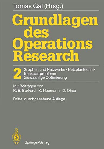 Stock image for Graphen und Netzwerke, Netzplantechnik, Transportprobleme, ganzzahlige Optimierung. for sale by Antiquariat Bookfarm