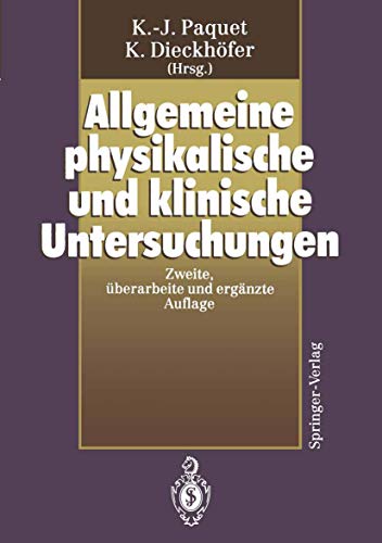 9783540553236: Allgemeine physikalische und klinische Untersuchungen