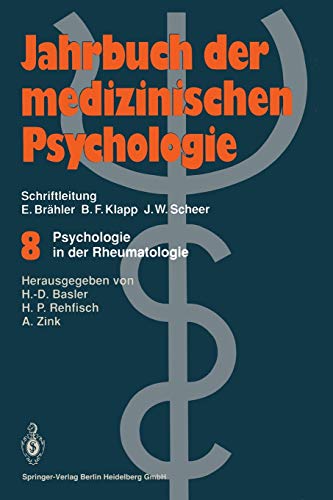 9783540554851: Psychologie in Der Rheumatologie: 8 (Jahrbuch der medizinischen Psychologie)