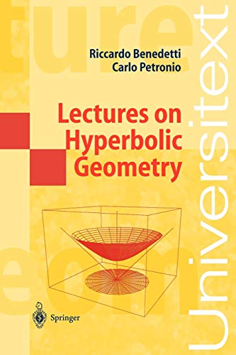 Imagen de archivo de Lectures on Hyperbolic Geometry a la venta por Chiron Media