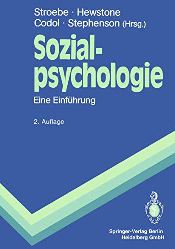 Beispielbild fr Sozialpsychologie: Eine Einfhrung (Springer-Lehrbuch) zum Verkauf von medimops