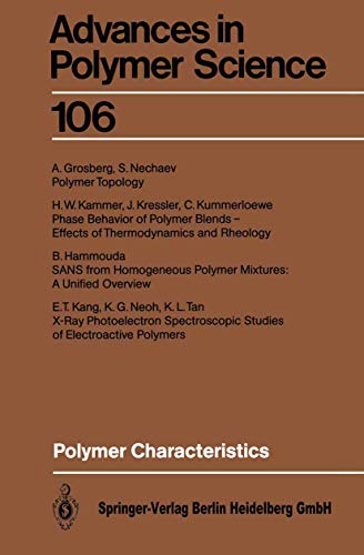 9783540561408: Polymer Characteristics: 106 (Advances in Polymer Science, 106)