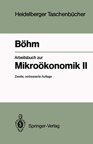 Imagen de archivo de Arbeitsbuch Zur Mikrookonomik II a la venta por Chiron Media