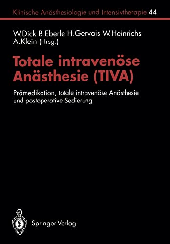 Imagen de archivo de Totale Intravenose Anasthesie (Tiva) a la venta por Books Puddle