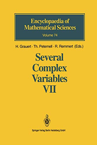 9783540562597: Several Complex Variables: Sheaf-theoretical Methods in Complex Analysis: 74