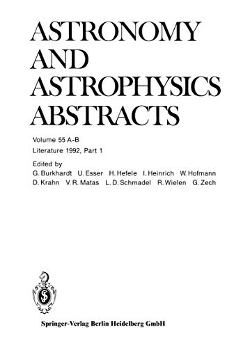 9783540564362: Literature 1992: Part 1, Volumes A and B (Astronomy and Astrophysics Abstracts)