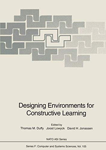 9783540564522: Designing Environments for Constructive Learning (Nato ASI Subseries F:)
