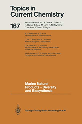 Stock image for Marine Natural Products - Diversity and Biosynthesis (Topics in Current Chemistry, 167) for sale by Zubal-Books, Since 1961